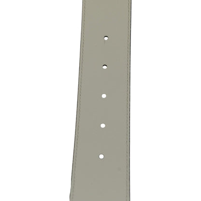 GUCCI Double G buckle Marmont Leather Belt Off White 400593 Size 70/28