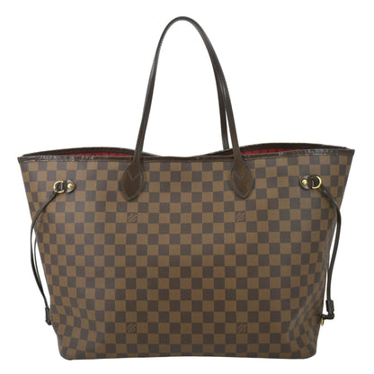 LOUIS VUITTON Neverfull GM Damier Ebene Tote Shoulder Bag Brown