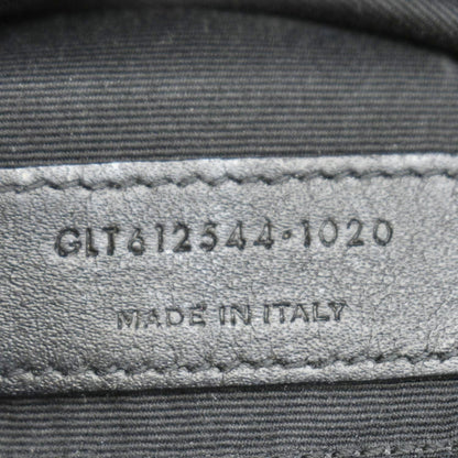 YVES SAINT LAURENT Lou Camera Chevron Leather Crossbody Bag Black