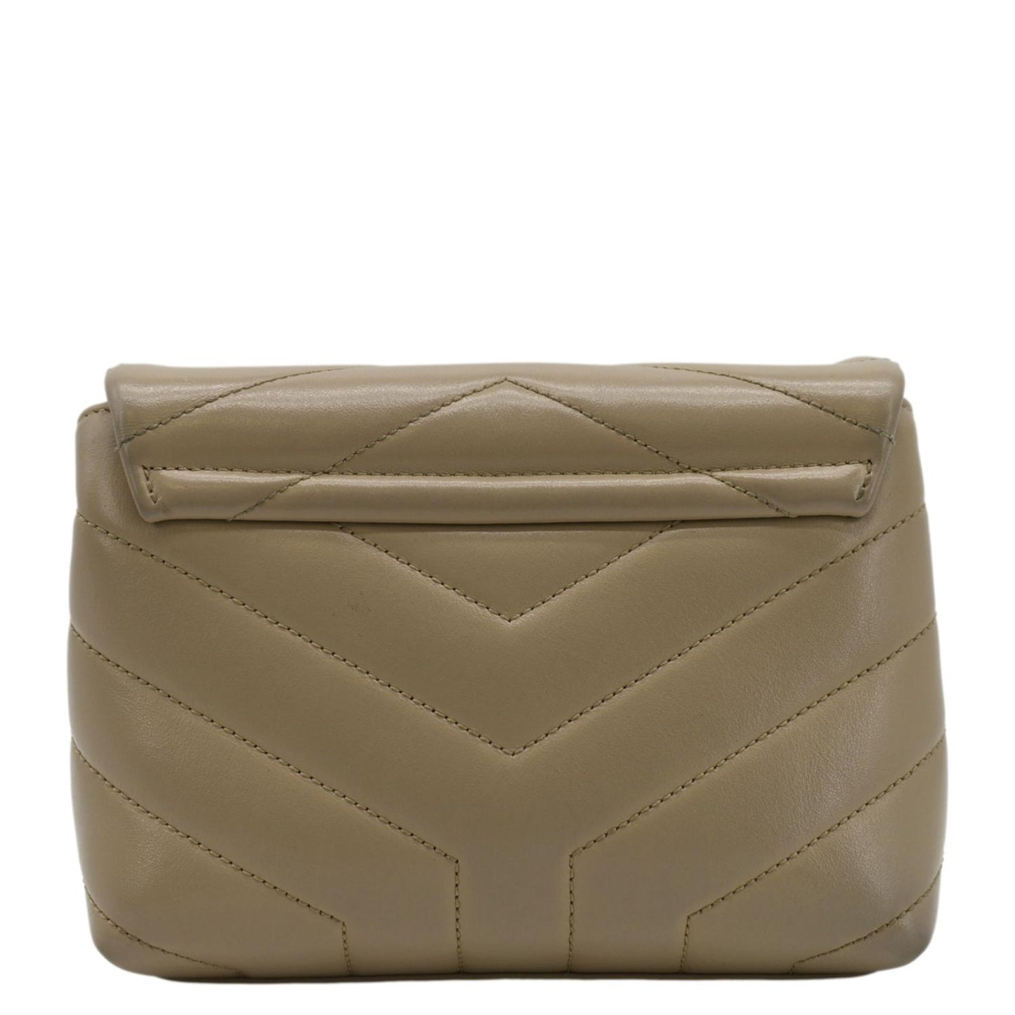 YVES SAINT LAURENT Loulou Toy Matelasse Leather Crossbody Bag Brown