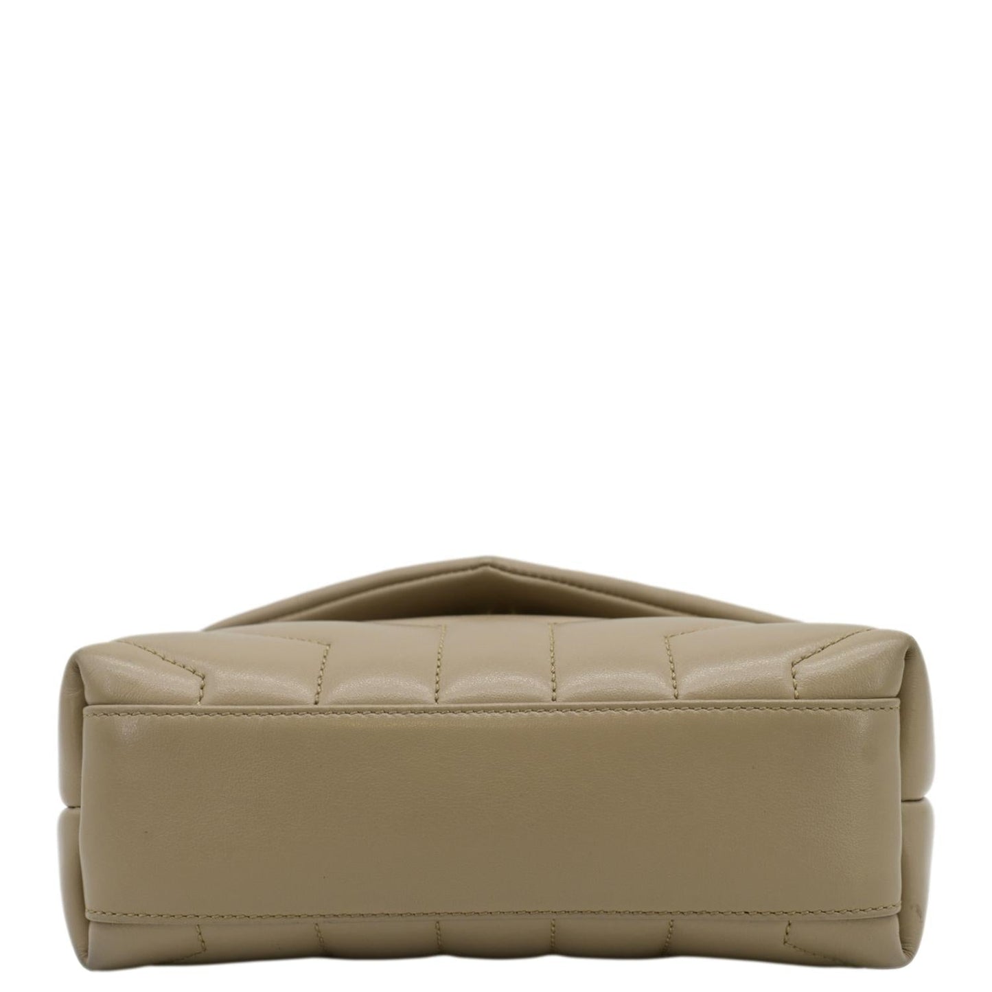 YVES SAINT LAURENT Loulou Toy Matelasse Leather Crossbody Bag Brown