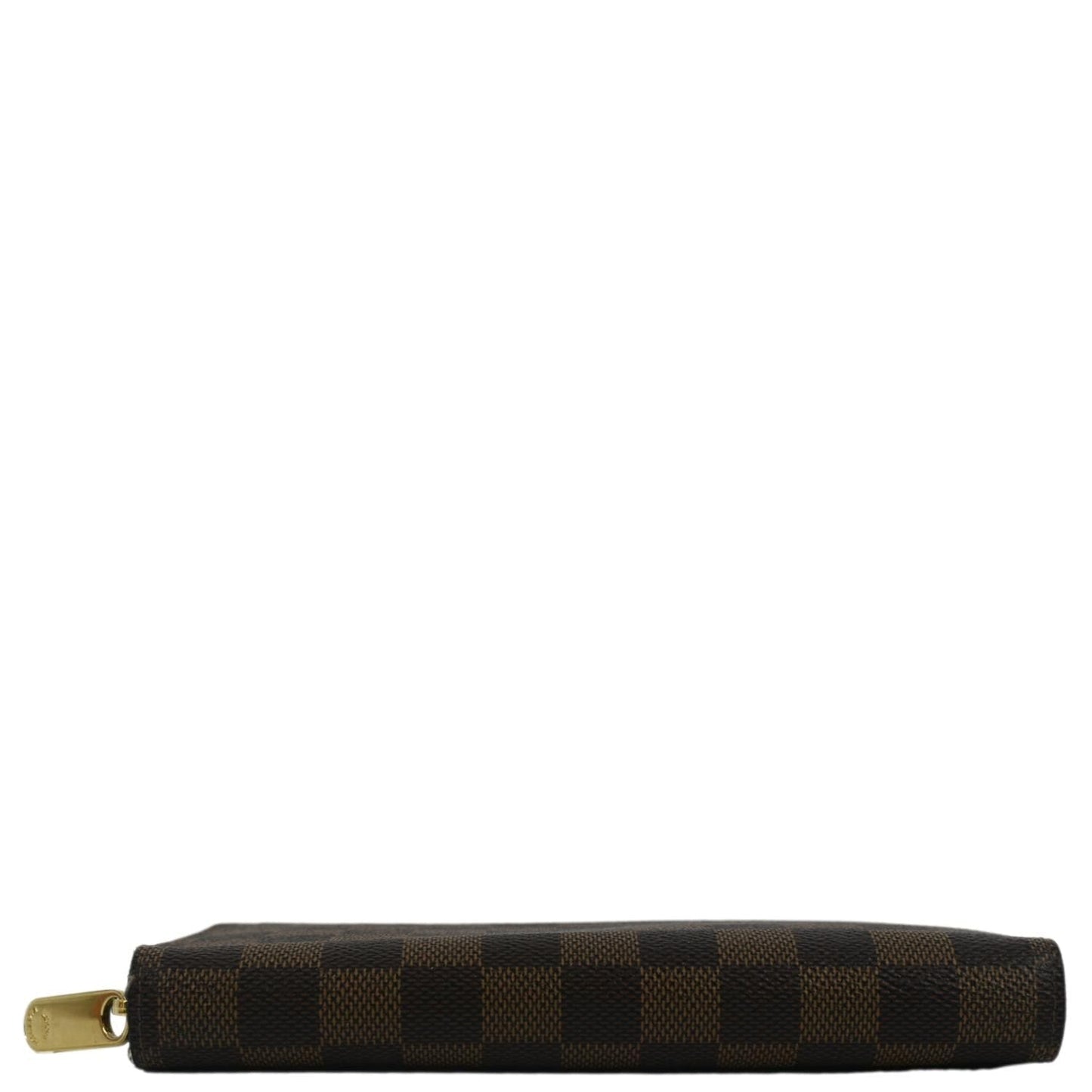 LOUIS VUITTON Damier Ebene Zippy Wallet Brown