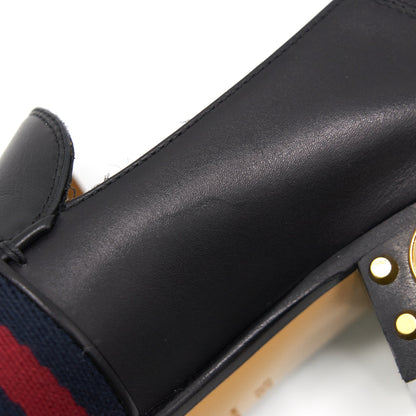 Gucci Leather Mini Heel Loafer Size 35.5