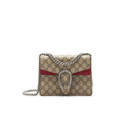 GUCCI DIONYSUS GG SUPREME MINI BAG RED