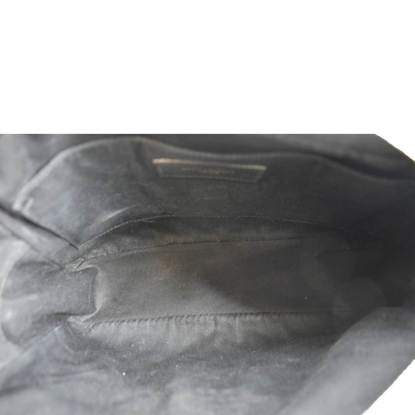 YVES SAINT LAURENT Lou Chevron Leather Camera Crossbody Bag Black