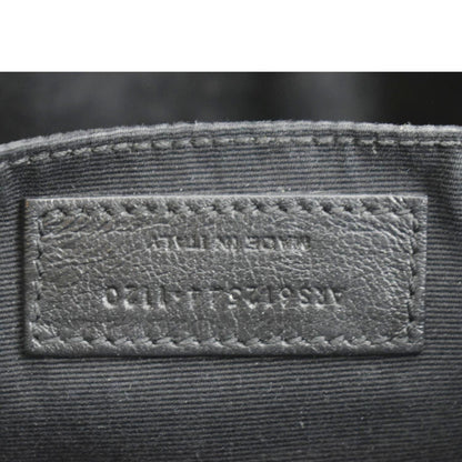 YVES SAINT LAURENT Lou Chevron Leather Camera Crossbody Bag Black