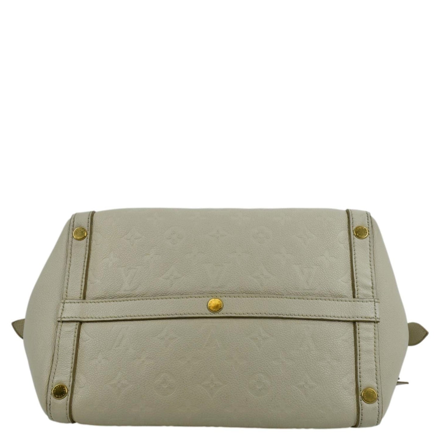 LOUIS VUITTON Marais MM Empreinte Leather Hobo Bag Ivory