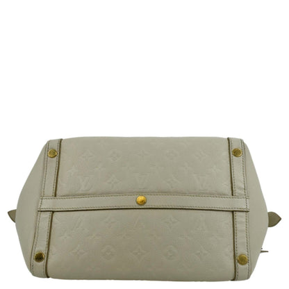 LOUIS VUITTON Marais MM Empreinte Leather Hobo Bag Ivory