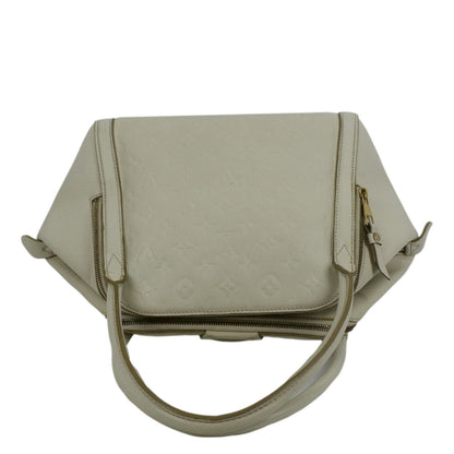 LOUIS VUITTON Marais MM Empreinte Leather Hobo Bag Ivory
