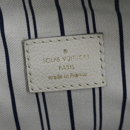 LOUIS VUITTON Marais MM Empreinte Leather Hobo Bag Ivory
