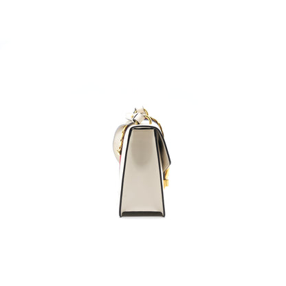 GUCCI SYLVIE SMALL SHOULDER BAG WHITE