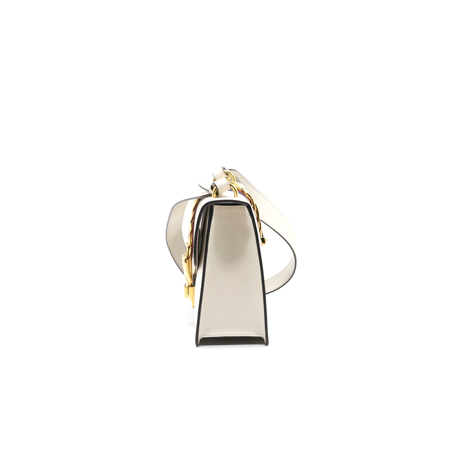 GUCCI SYLVIE SMALL SHOULDER BAG WHITE
