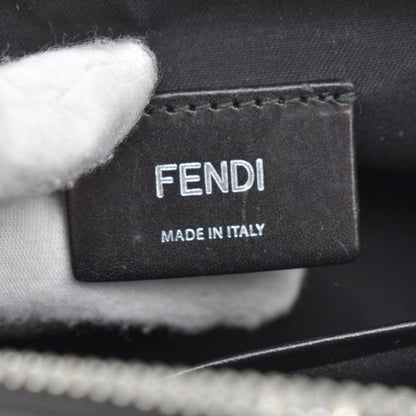FENDI Diagonal Medium FF Zucca Canvas Camera Case Crossbody Bag Black