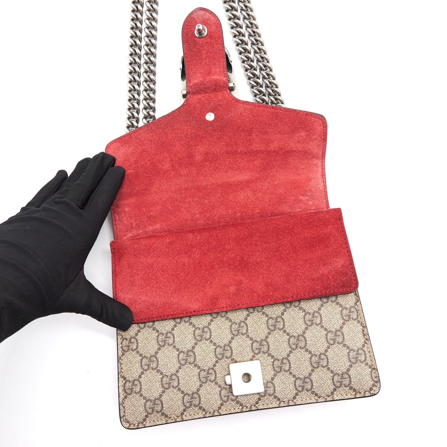 GUCCI DIONYSUS GG SUPREME MINI BAG RED