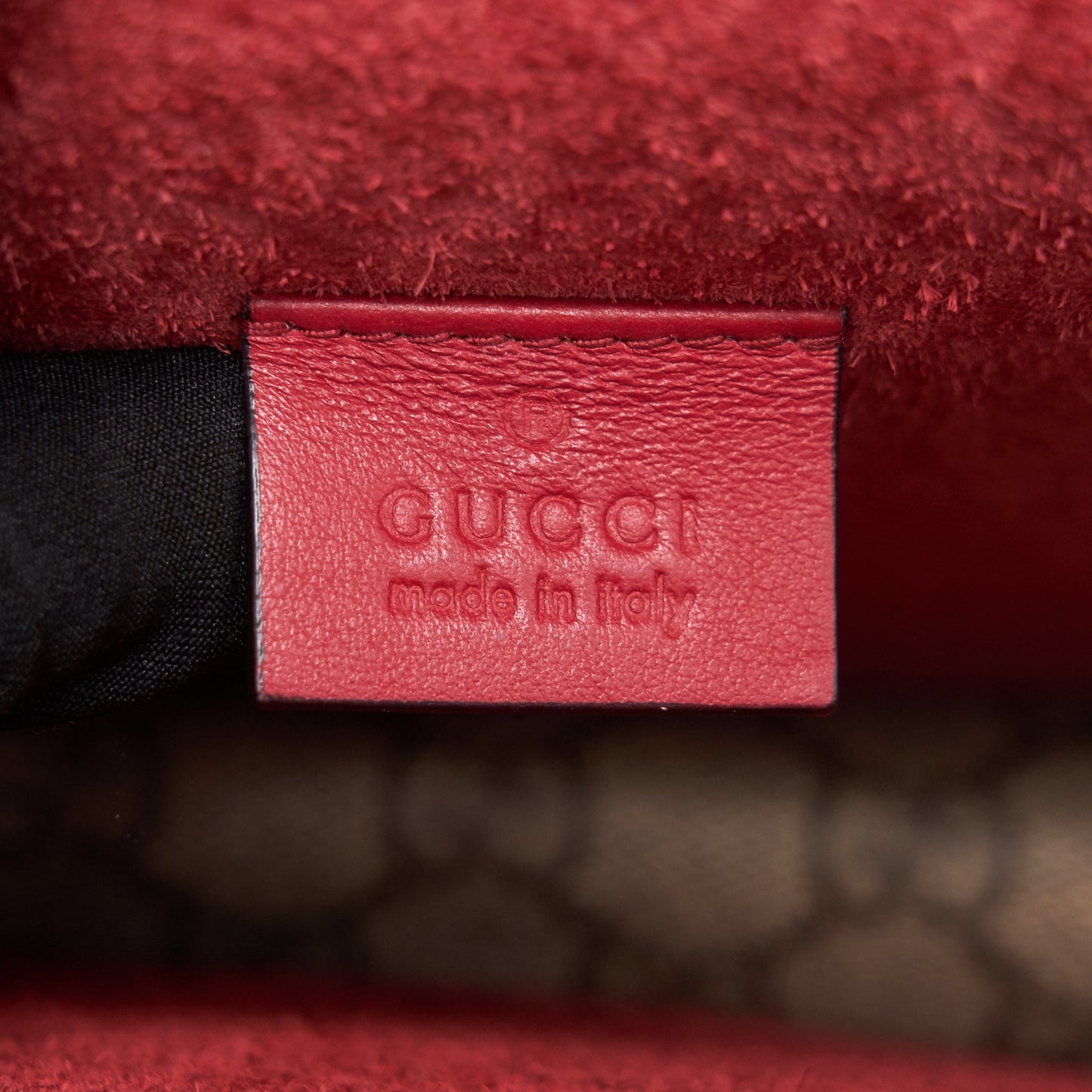 GUCCI DIONYSUS GG SUPREME MINI BAG RED