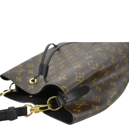 LOUIS VUITTON Neonoe Monogram Canvas Shoulder Bag Brown