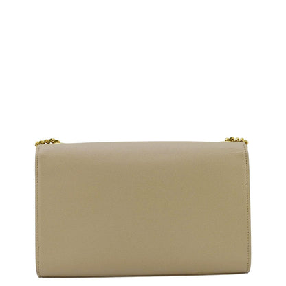 YVES SAINT LAURENT Kate  Leather Chain Crossbody Bag Cream