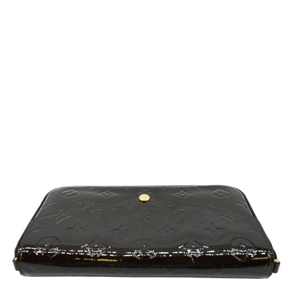 LOUIS VUITTON Felicie Pochette Monogram Vernis Crossbody Bag Amarante