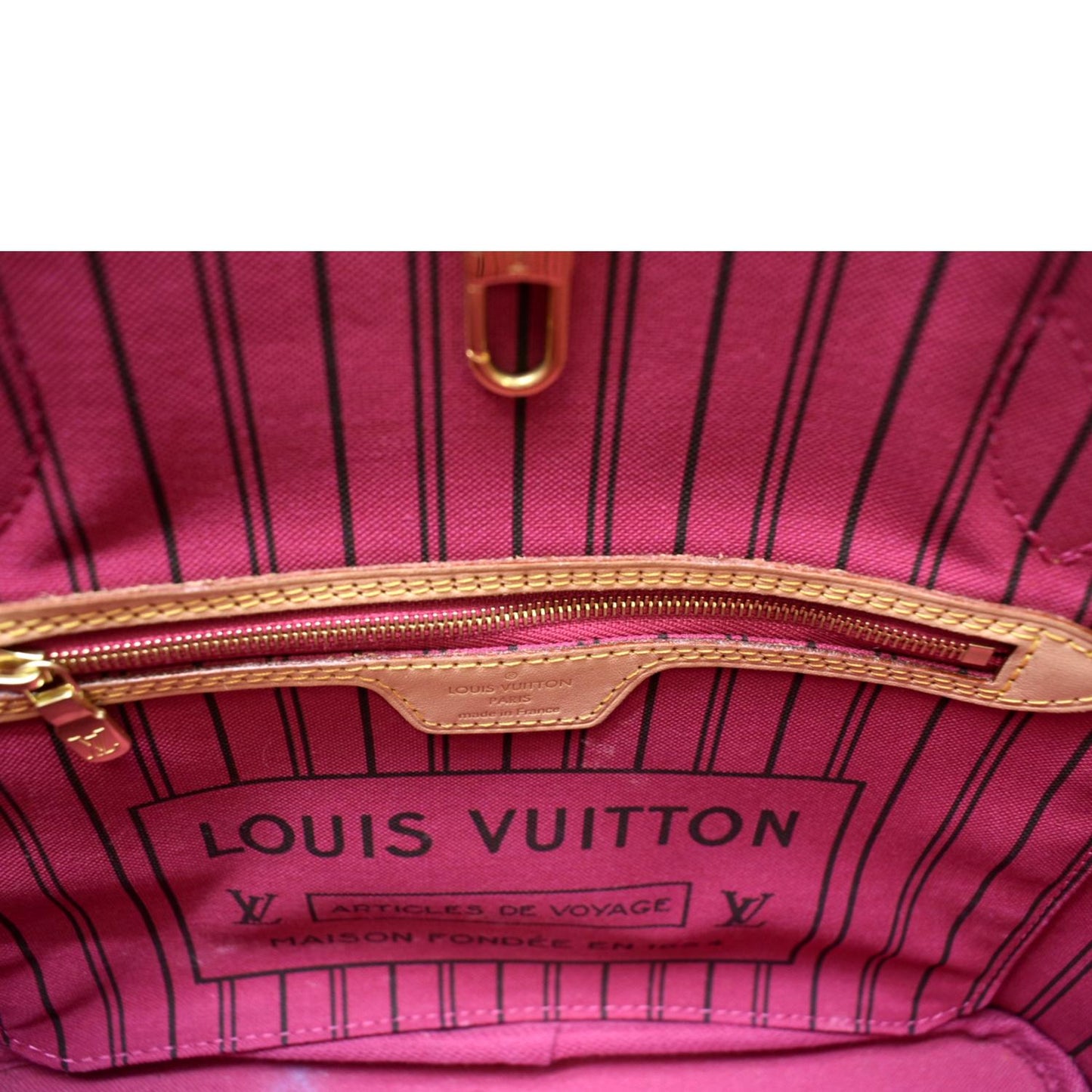 LOUIS VUITTON Neverfull PM Monogram Canvas Tote Bag Brown