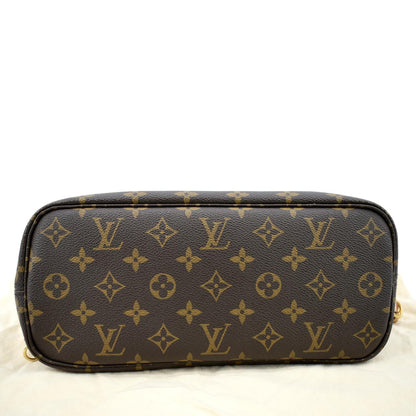 LOUIS VUITTON Neverfull PM Monogram Canvas Tote Bag Brown