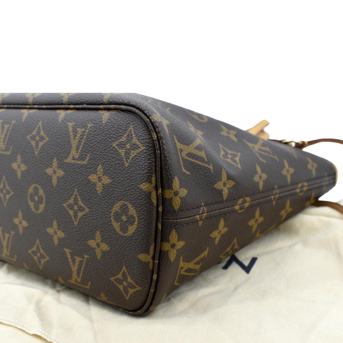 LOUIS VUITTON Neverfull PM Monogram Canvas Tote Bag Brown