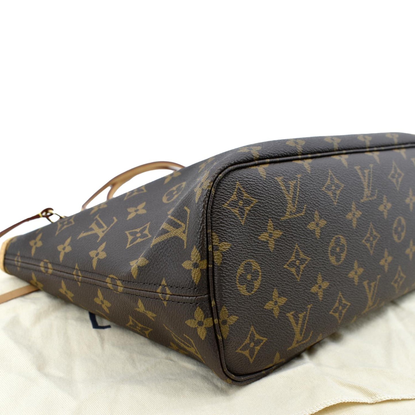 LOUIS VUITTON Neverfull PM Monogram Canvas Tote Bag Brown