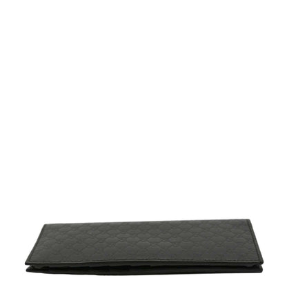 GUCCI Microguccissima GG Leather Bi-fold Long Wallet Black 544479