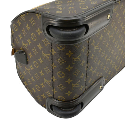 LOUIS VUITTON Eole 50 Monogram Canvas Rolling Luggage Bag Brown