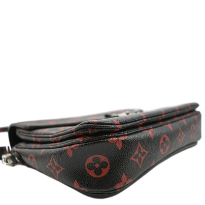 LOUIS VUITTON Metis Pochette Monogram Infrarouge Crossbody Bag Glossy Red