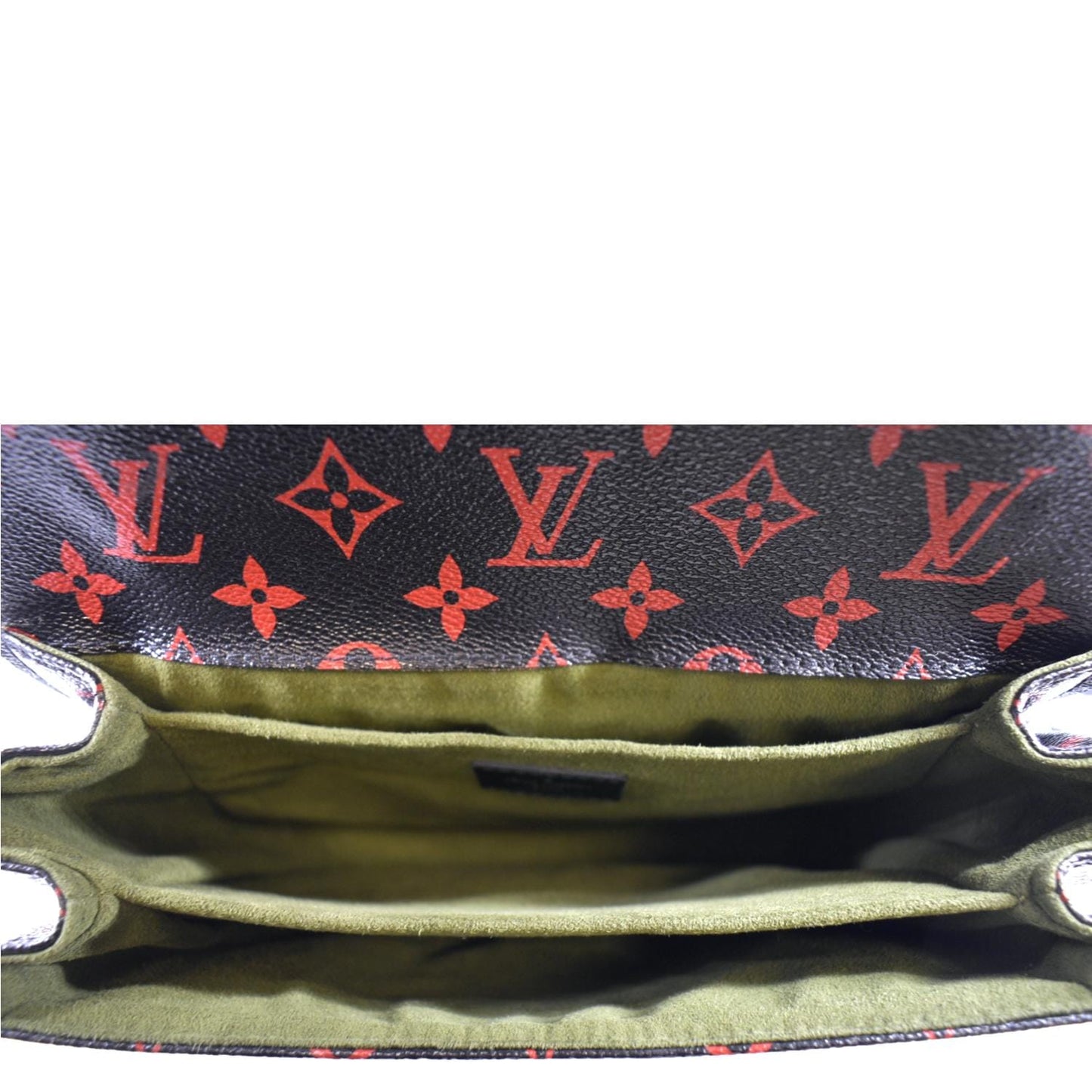 LOUIS VUITTON Metis Pochette Monogram Infrarouge Crossbody Bag Glossy Red