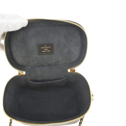LOUIS VUITTON Vanity PM Monogram Reverse Canvas Crossbody Bag Brown