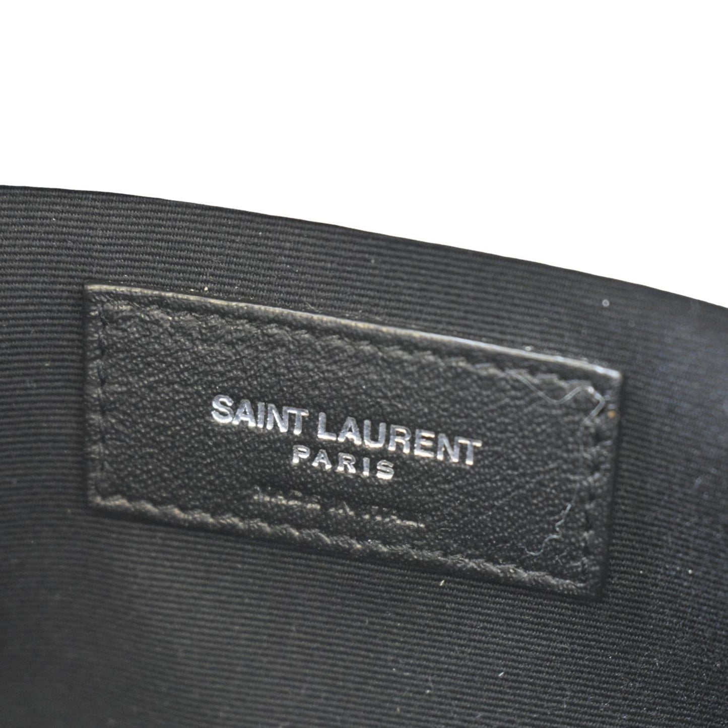 YVES SAINT LAURENT Small Manhattan Leather Shopper Tote Bag Grey