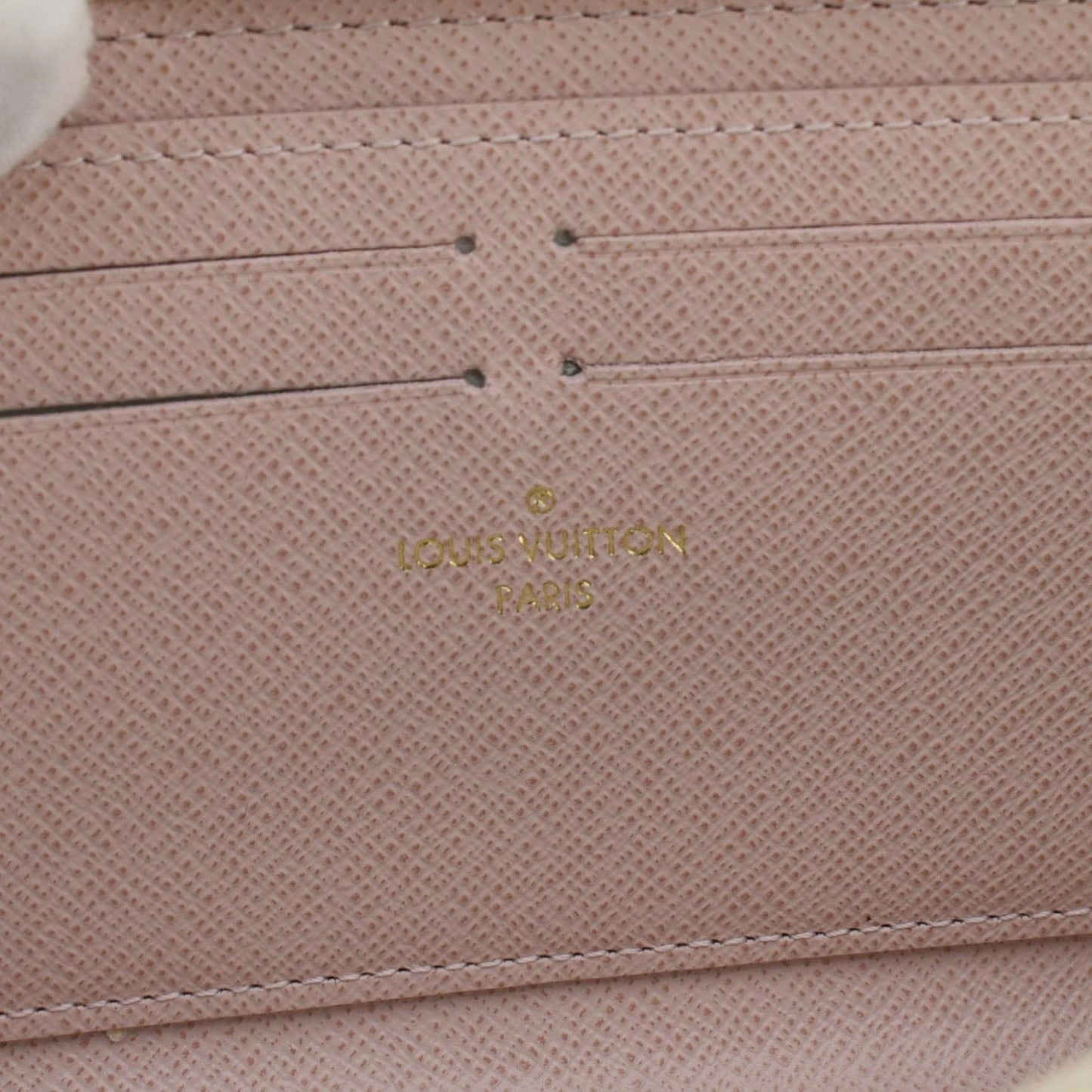 LOUIS VUITTON Clemence Damier Azur Wallet Rose Ballerine