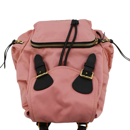 BURBERRY Technical Rucksack Nylon Backpack Bag Pink