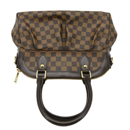 LOUIS VUITTON Trevi PM Damier Ebene Satchel Bag Brown