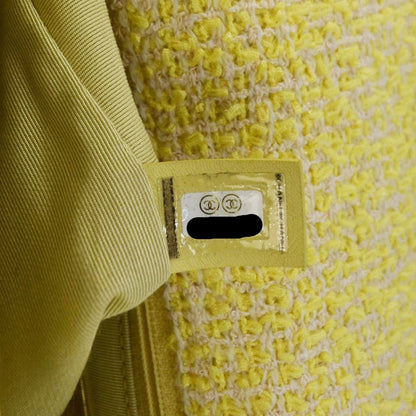 CHANEL 19 Flap Medium Quilted Tweed Shoulder Bag Beige