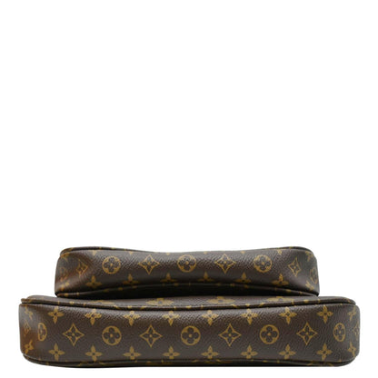 LOUIS VUITTON Multi Pochette Accessoires Monogram Canvas Crossbody Bag Brown