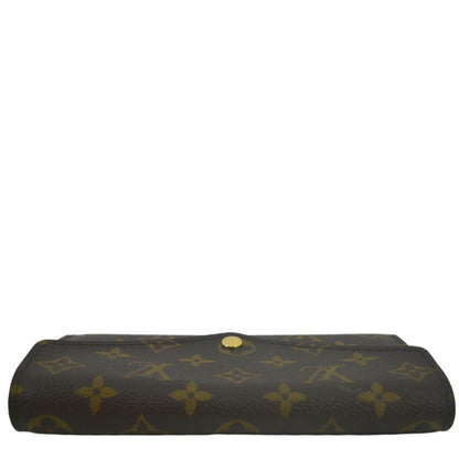 LOUIS VUITTON Sarah Monogram Canvas Wallet Brown