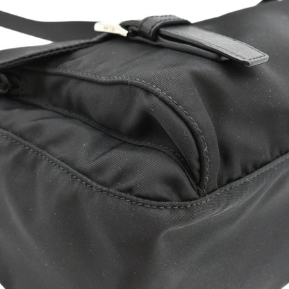 PRADA Vela Re-Edition Nylon Messenger Bag Black