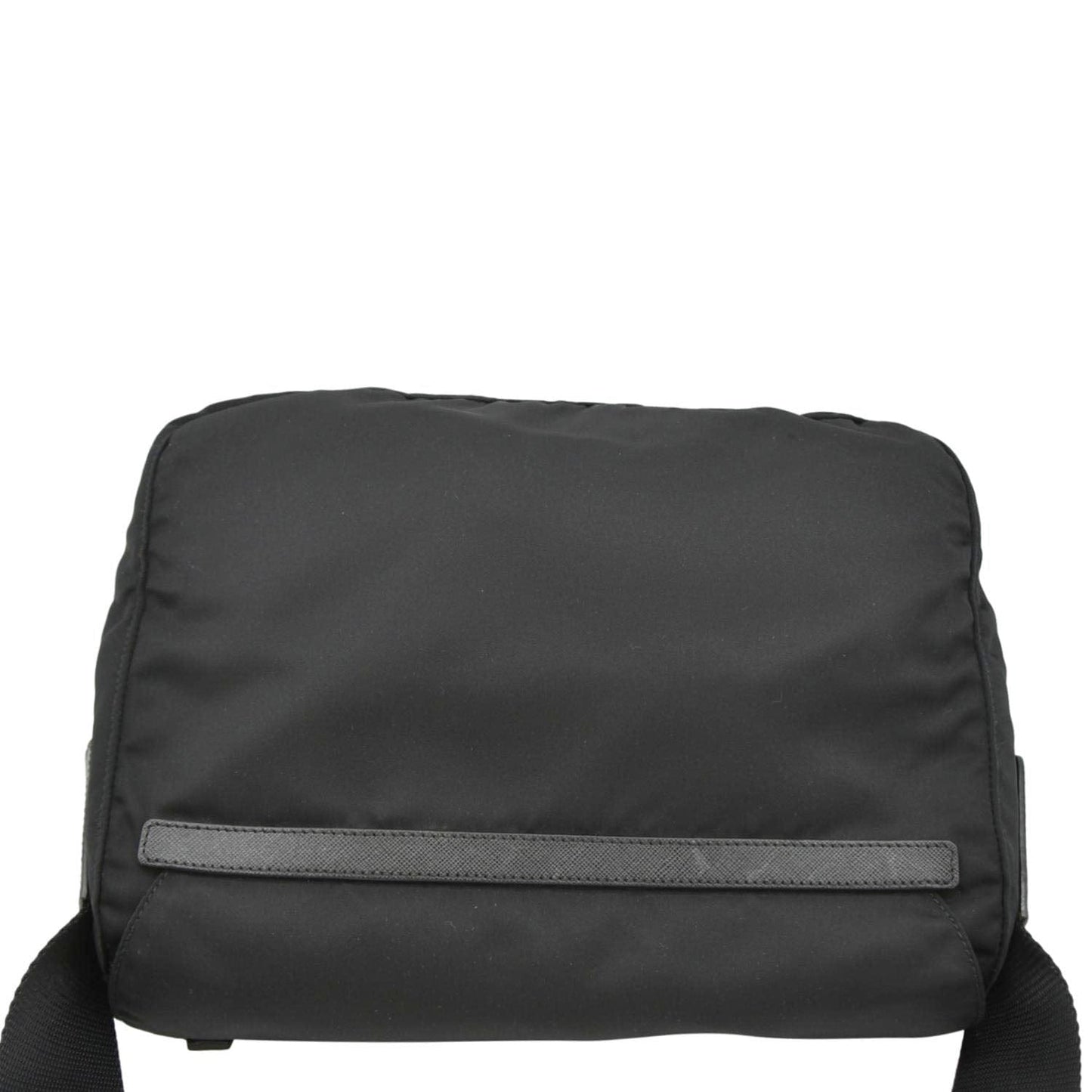 PRADA Vela Re-Edition Nylon Messenger Bag Black
