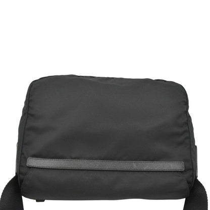 PRADA Vela Re-Edition Nylon Messenger Bag Black