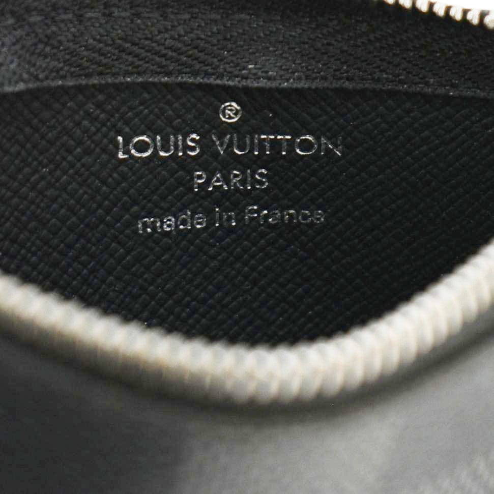 LOUIS VUITTON Damier Graphite Key Coin Pouch Black