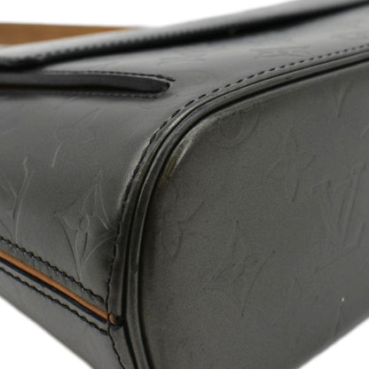 LOUIS VUITTON Alston Monogram Mat Shoulder Bag Black