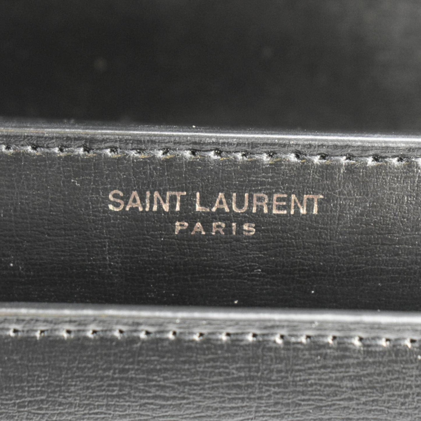 YVES SAINT LAURENT Sunset Medium Leather Shoulder Bag Black