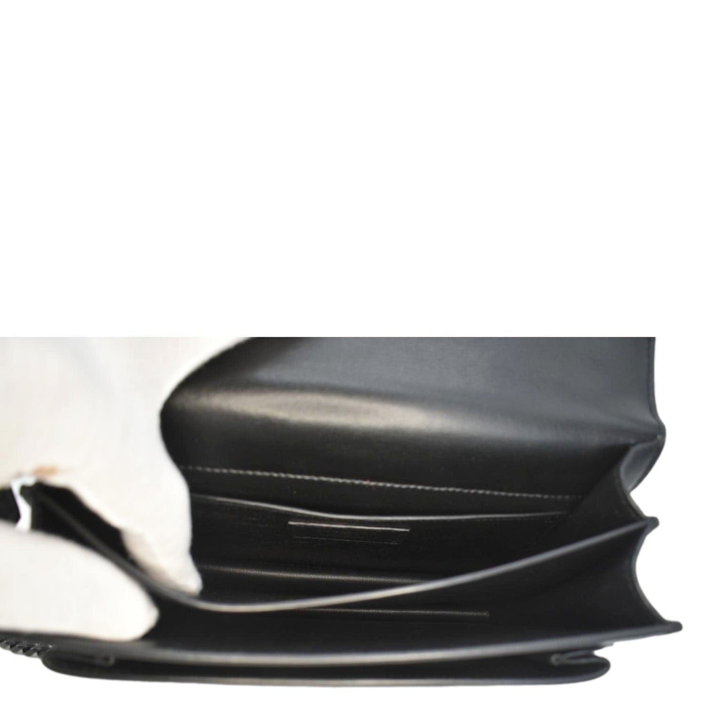 YVES SAINT LAURENT Sunset Medium Leather Shoulder Bag Black