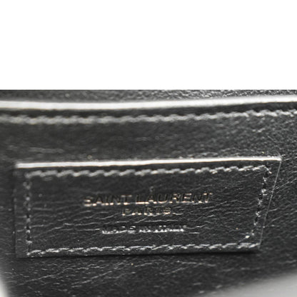 YVES SAINT LAURENT Sunset Medium Leather Shoulder Bag Black