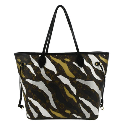 LOUIS VUITTON X LOL Neverfull MM Monogram Canvas Tote Bag Brown