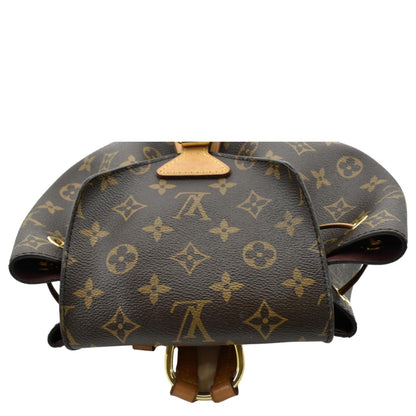 LOUIS VUITTON Montsouris NM Monogram Canvas Backpack Bag Brown
