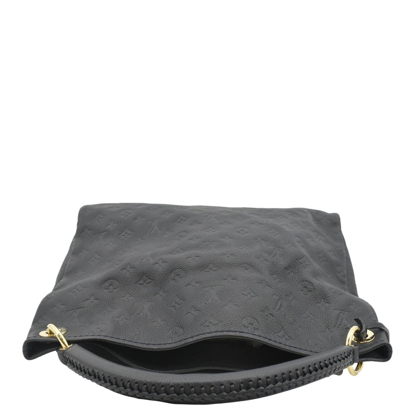 LOUIS VUITTON Artsy MM Empreinte Leather Shoulder Bag Navy Blue