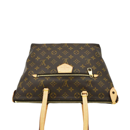 LOUIS VUITTON Iena PM Monogram Canvas Shoulder Bag Brown